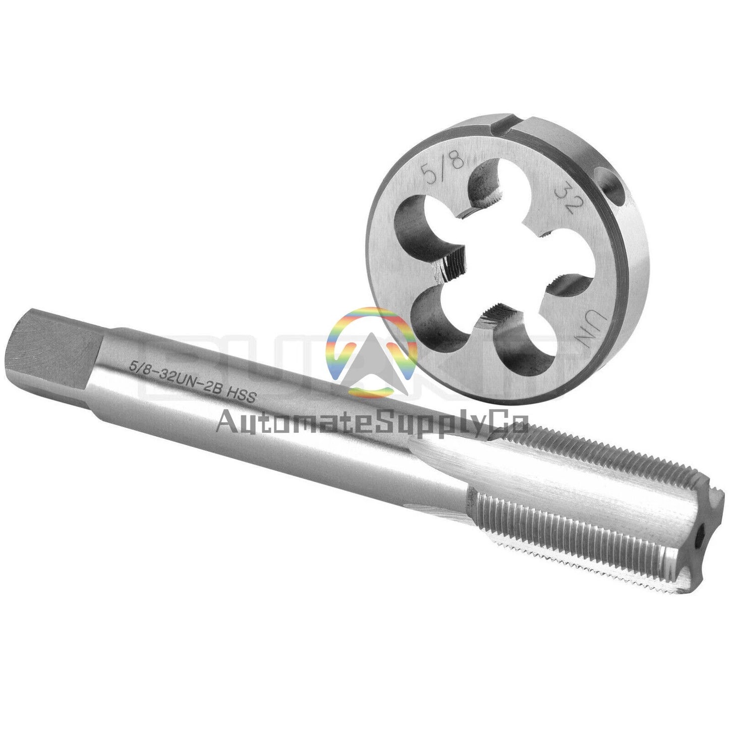 5/8"-32 UN Tap and Die Set Right Hand, 5/8 x 32 UN Thread Tap and Round Die