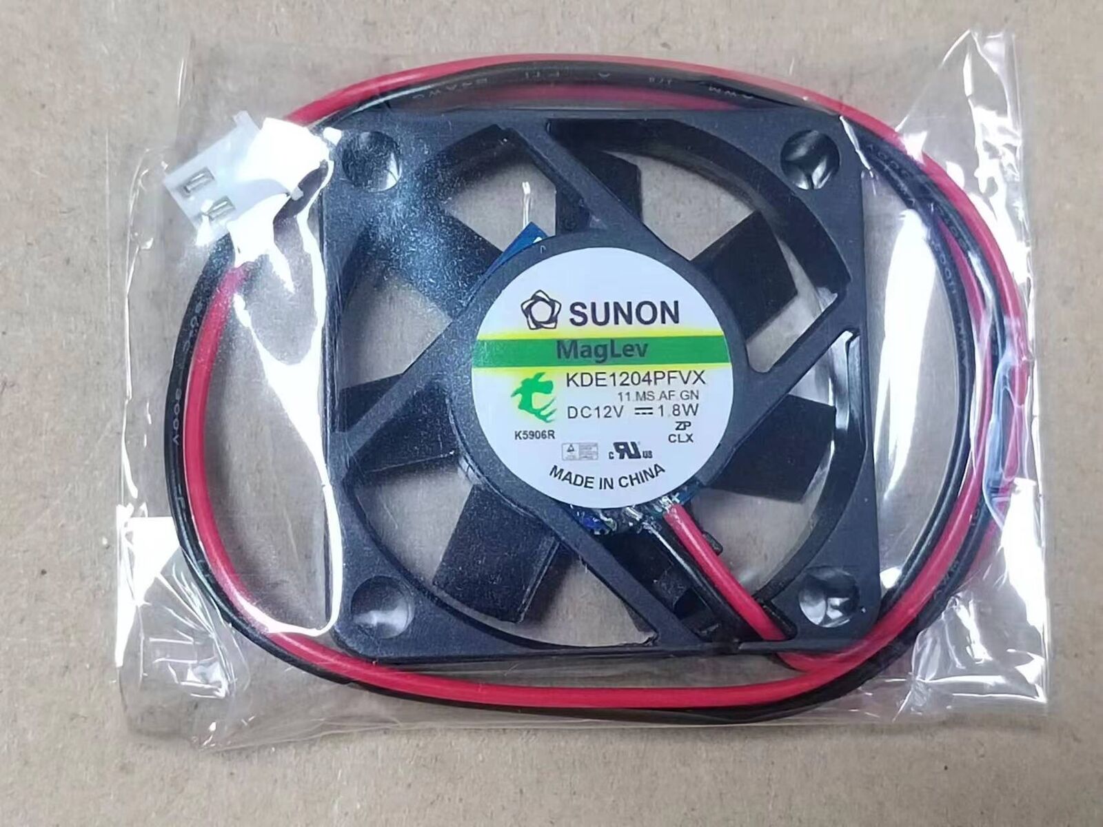 12V 1.8W 40x40x10mm 2-Pin Fan DC12V 1.8W KDE1204PFVX - SUNON