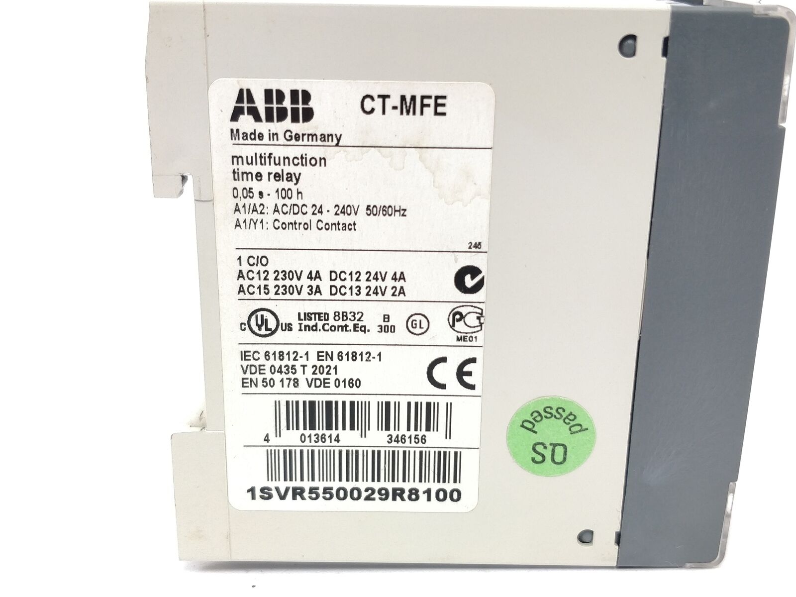 ABB 1SVR550029R8100 CT Mfe Time Relay Fast Delivery - ABB