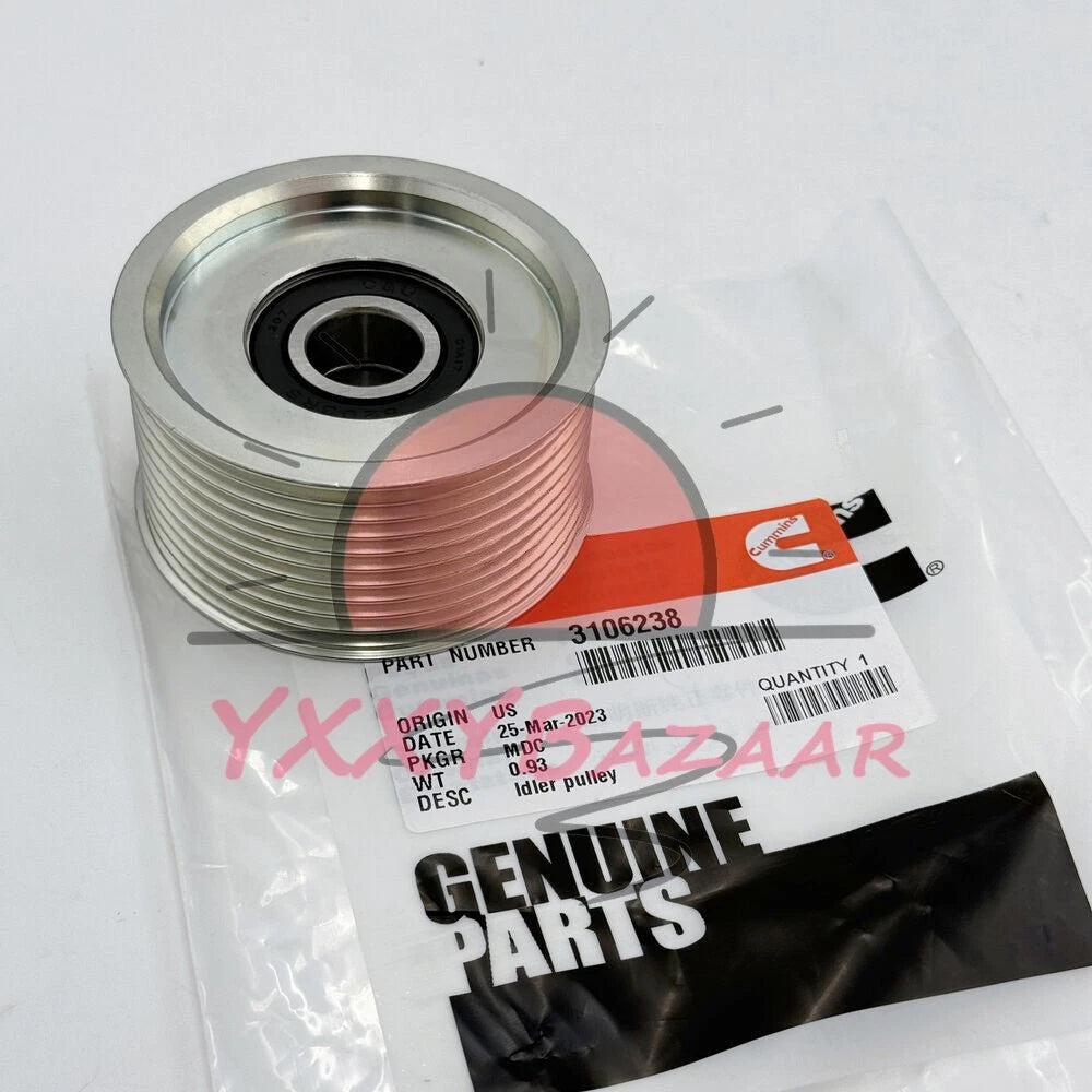 Cummins 3106238 OEM for Idler Pulley 3106238 12 liter ISX/QSX engines