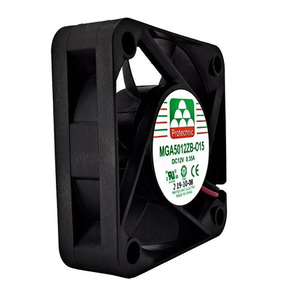 Protechnic MGA5012ZB-O15 DC12V 0.35A 5015 2-Wire DC Cooling Fan