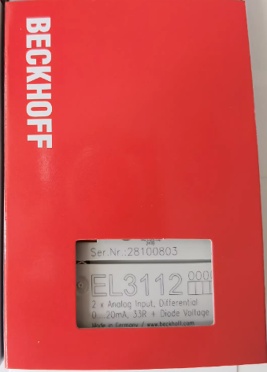 BECKHOFF EL3112 PLC MODULE - BECKHOFF