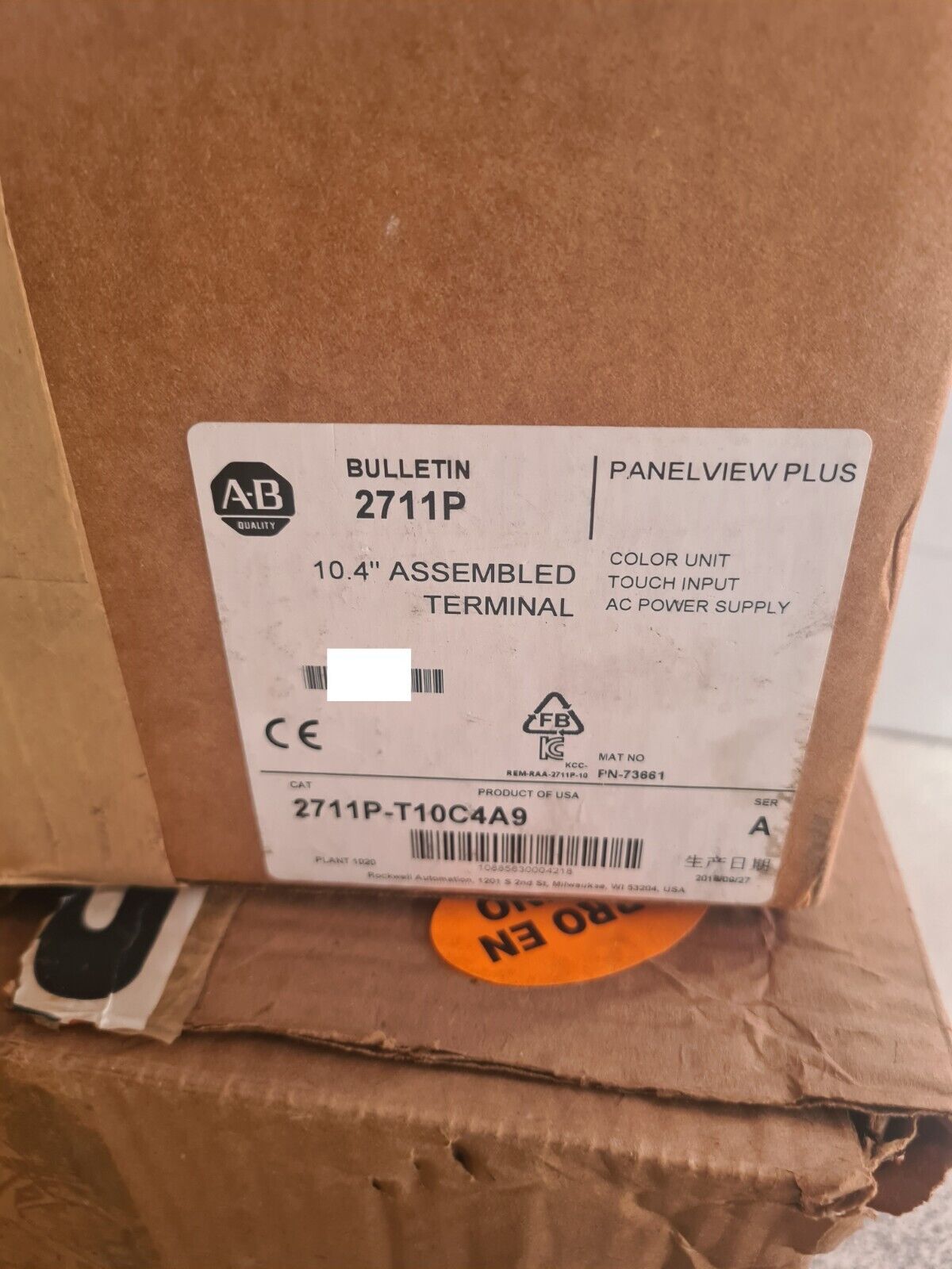 Allen-Bradley PanelView Plus 6K 1000 Touch Display - ALLEN-BRADLEY