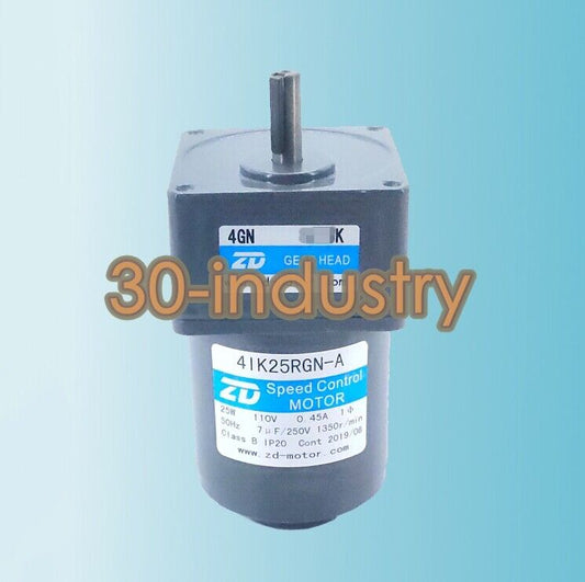 ZD 4IK25RGN-A Gear Reducer Motor for Various RPMs - 1PCS - ZD