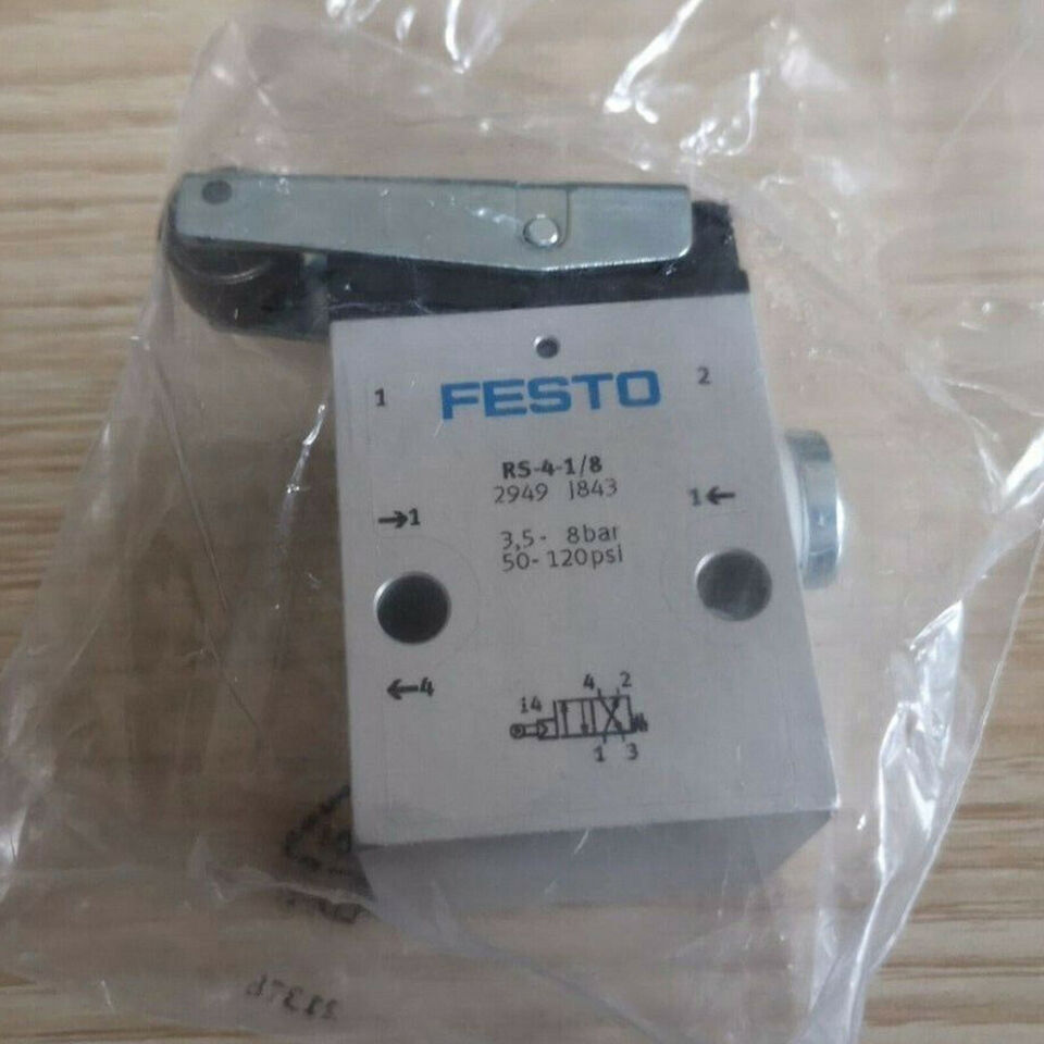 One Festo RS-4-1/8 2949 Roller Lever Valve RS41/8 Free Shipping