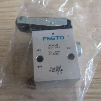 One Festo RS-4-1/8 2949 Roller Lever Valve RS41/8 Free Shipping