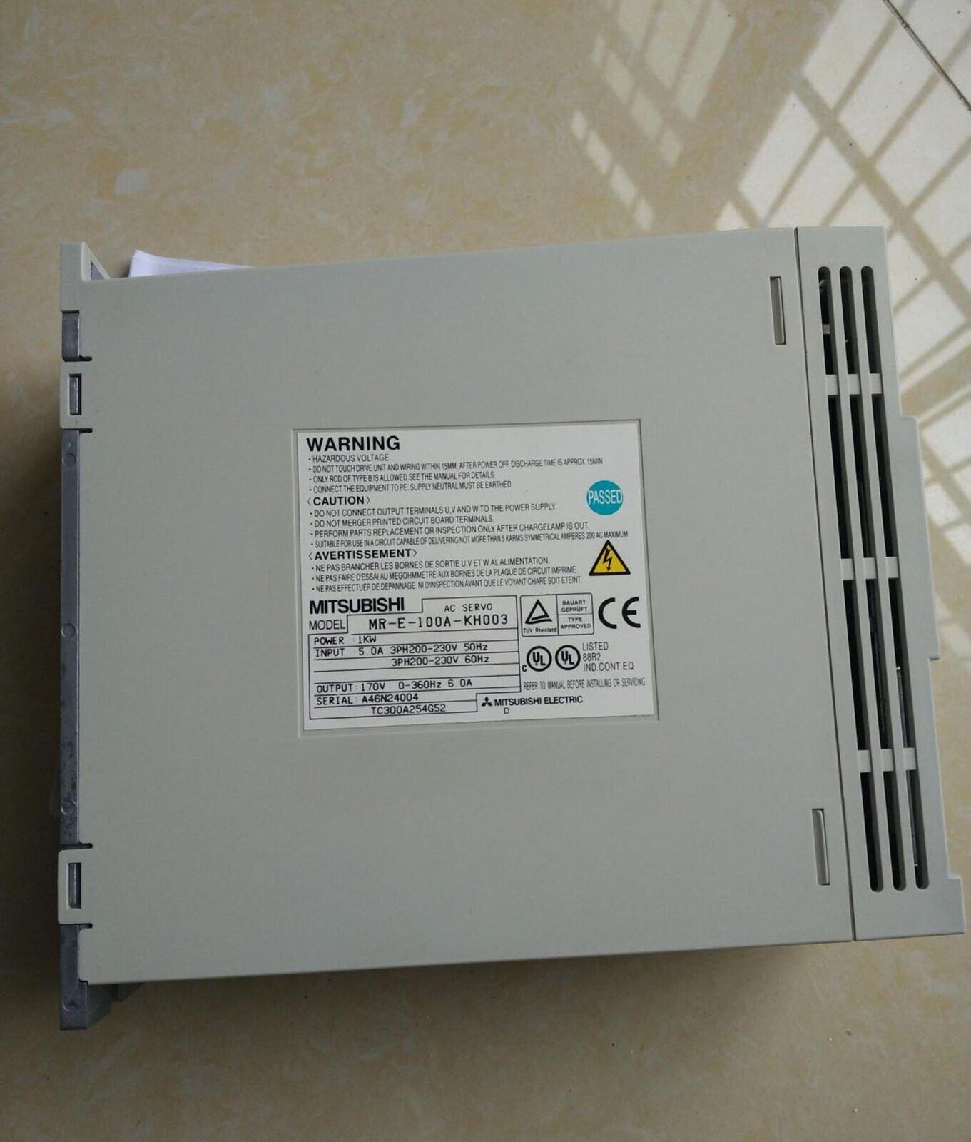 Mitsubishi MR-E-100A-KH003 Used - MITSUBISHI