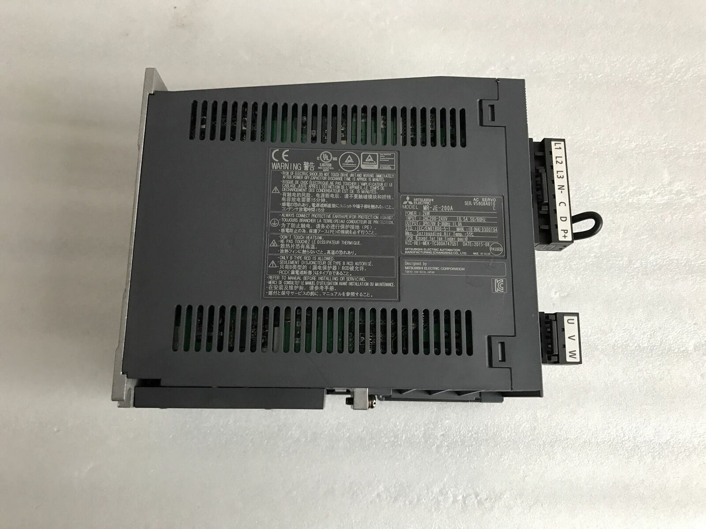 Mitsubishi ONE MR-JE-200A Used Servo Drive Tested in Good Condition - MITSUBISHI