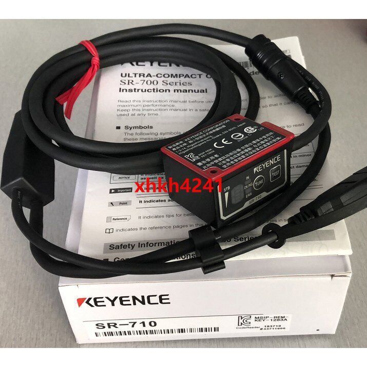new Keyence SR-710 Laser Barcode Reader SR710 In Box - KEYENCE