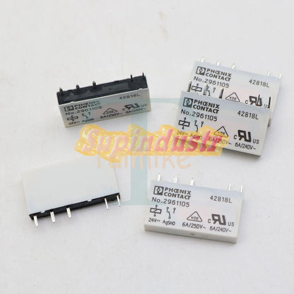 .10Pcs 2961105 Phoenix Contact Power Relay 6A 24VDC 5 Pins