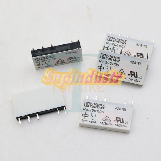.10Pcs 2961105 Phoenix Contact Power Relay 6A 24VDC 5 Pins