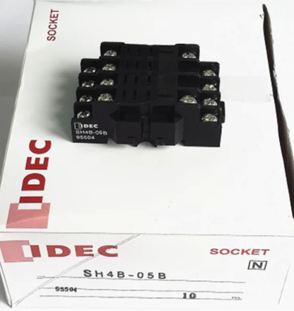 10PCS IDEC SH4B-05B Relay Socket Base, 400V DC Power Plug, Industrial & Car Vehicle Use - IDECC