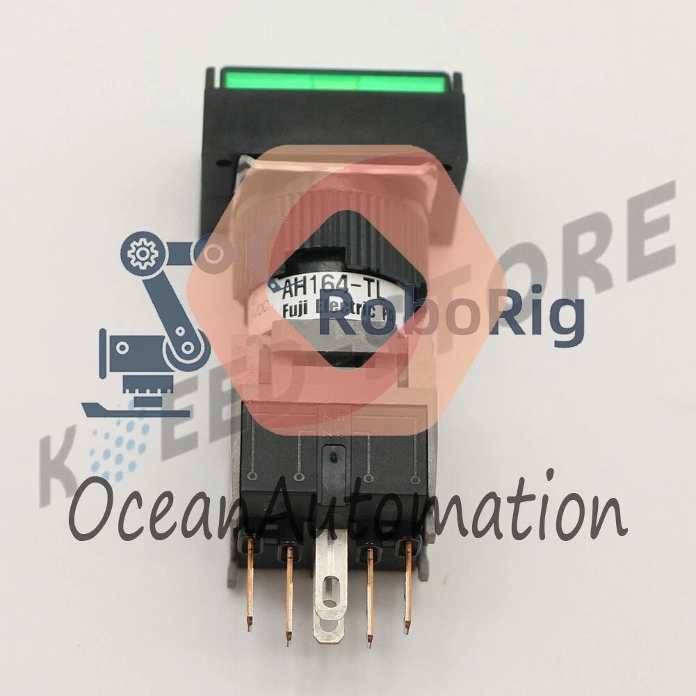 .1Pcs Fuji Green Illuminated Button AH164-TL AH164TL /RS