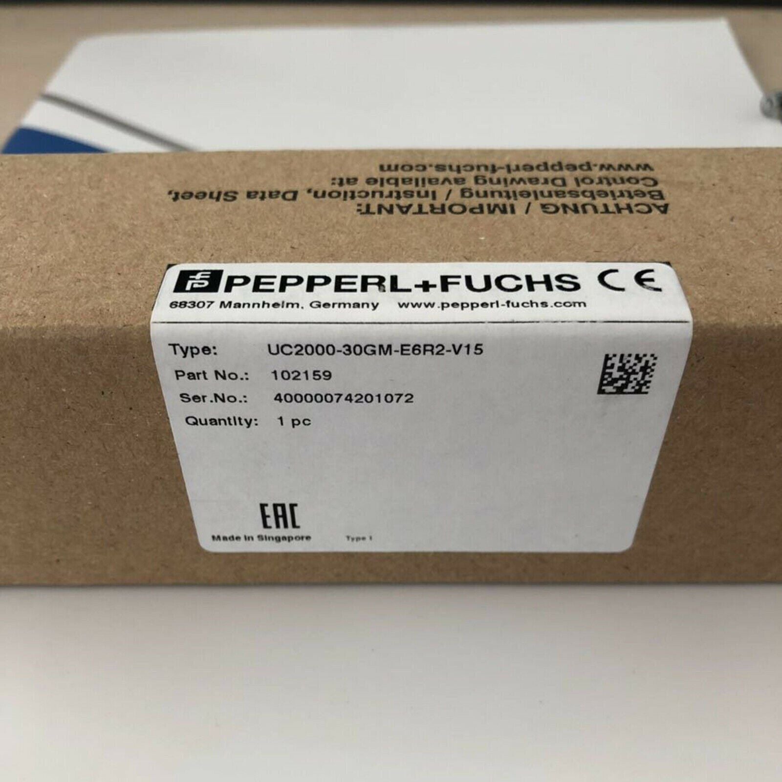 Ultrasonic Sensor UC2000-30GM-E6R2-V15 - PEPPERL+FUCHS