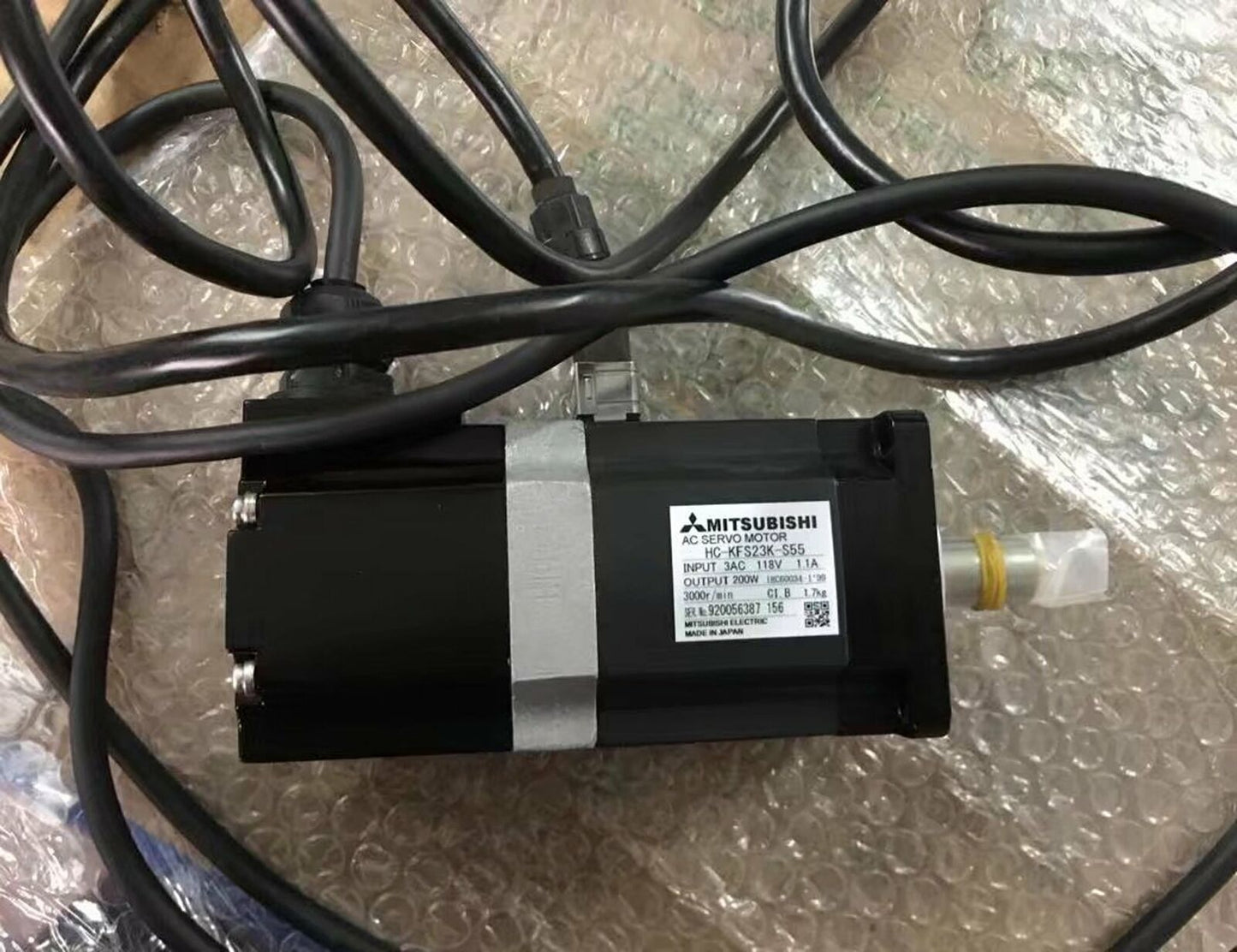 Mitsubishi HC-KFS23K-S55 AC Servo Motor Tested Good Condition - MITSUBISHI