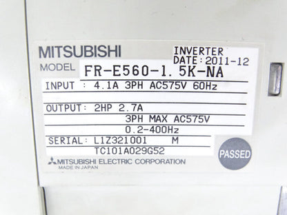 MITSUBISHI MOTOFR-E560 1.5KVA DRIVETRACKER - MITSUBISHI