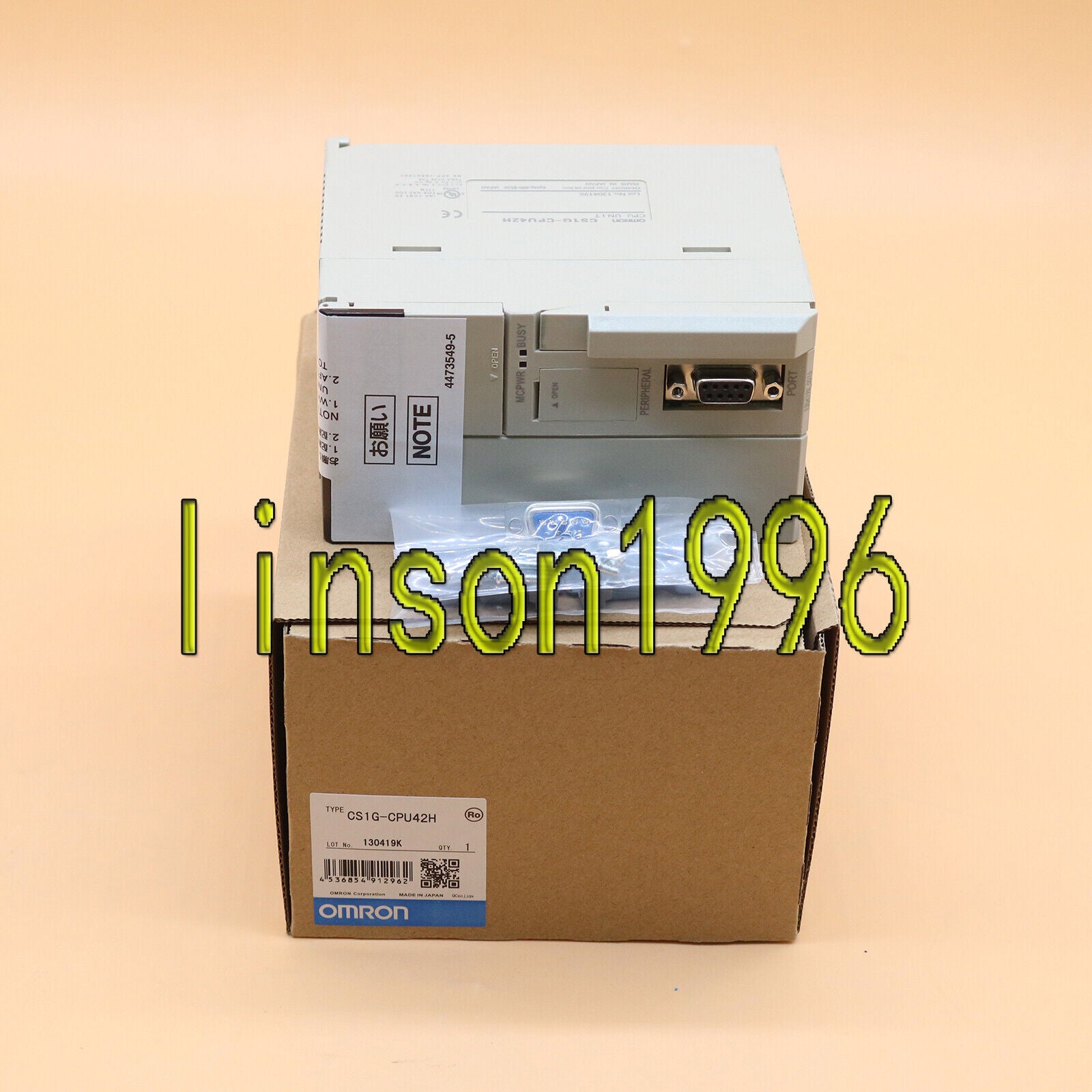 OMRON CS1G-CPU42H Replacement CPU Unit CS1G CPU42H - OMRON