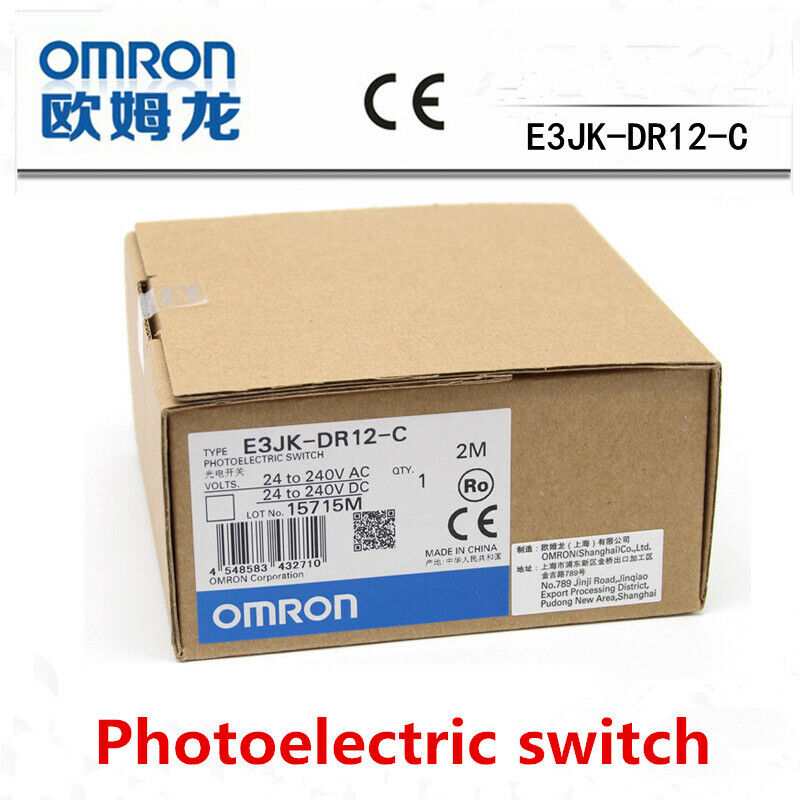 new 1pcs Omron E3JK-DR12-C 2M Photoelectric Switch Sensor Diffuse Reflection 300mm