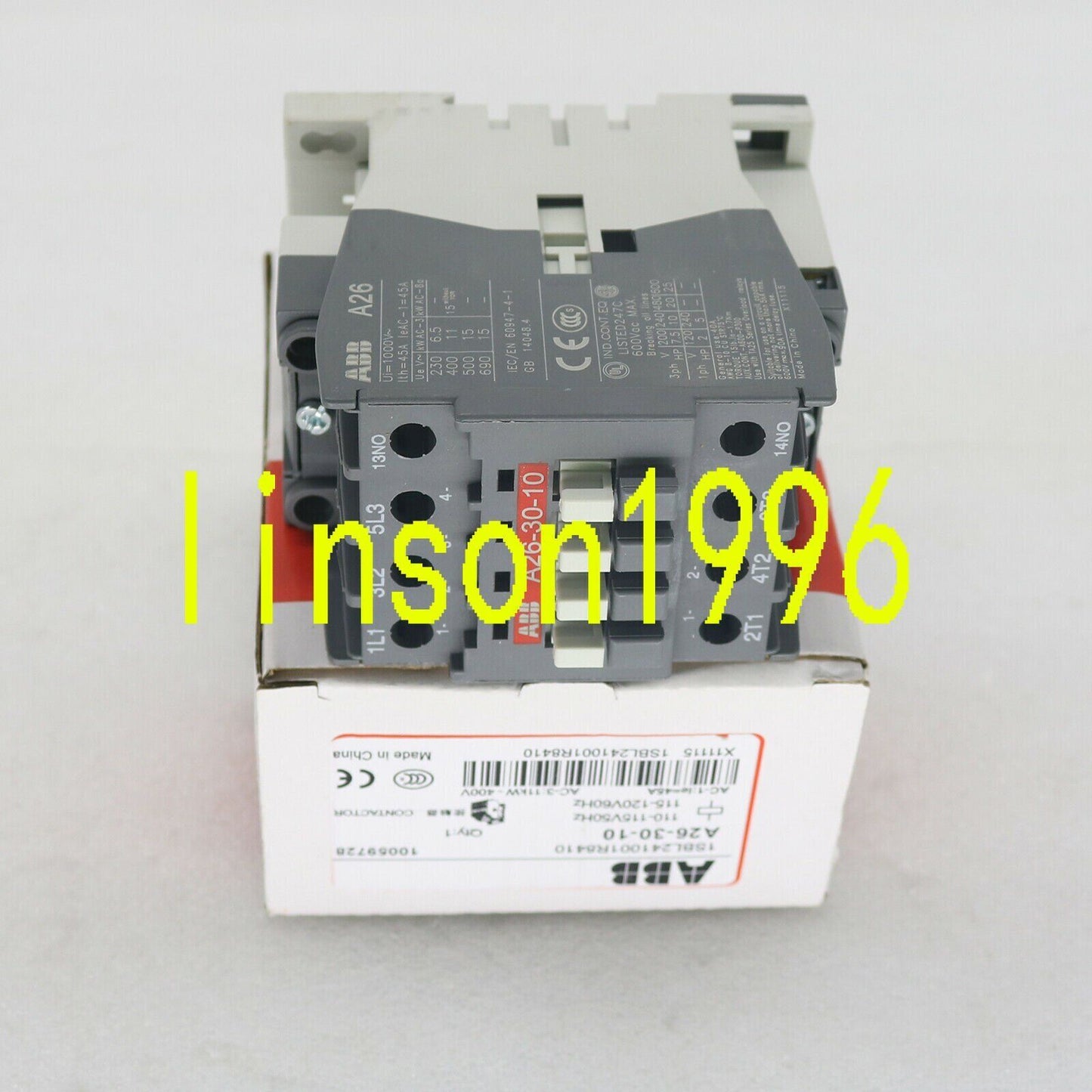 ABB Three-Pole AC Contactors A26-30-10 AC110V - ABB