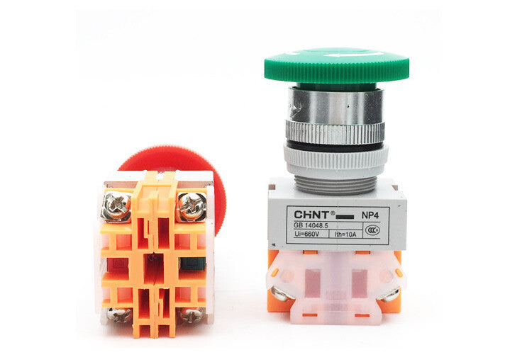 10PCS Chint NP4 Series NP4-11ZS/1 Pushbutton Switchs 1NO+1NC Free Ship