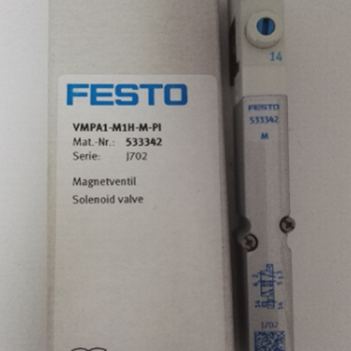 FESTO VMPA1-M1H-M-PI 533342 Solenoid Valve FESTO