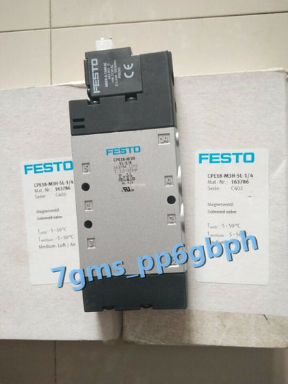 FESTO Solenoid Valve Model 163786 - FESTO