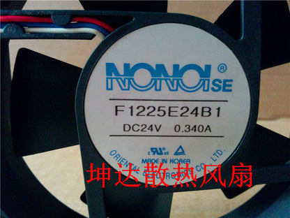 1pcs  NONOI F1225E24B1 24V 0.34A 12025 3-wire inverter cooling fan