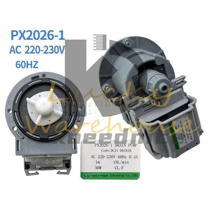 For Samsung Drain Pump PX2026-1 220-230V DC31-00181B PX2025-1 B15-6A DC31-00181A