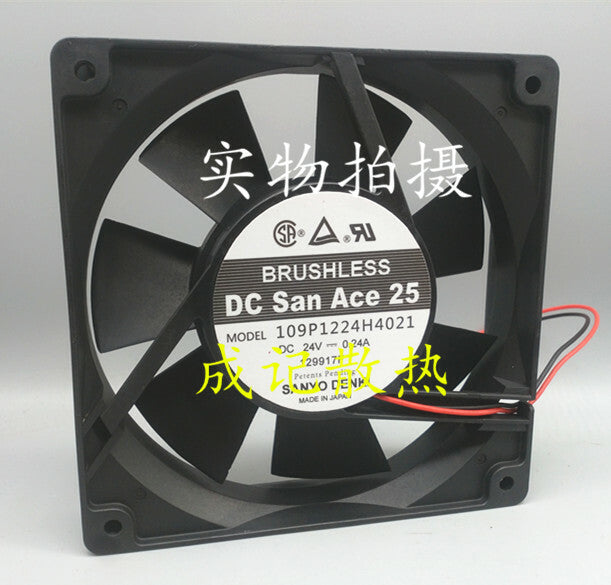 1pcs Sanyo 109P1224H4021 DC24V 0.24A 120mm 12025 inverter fan 2pin