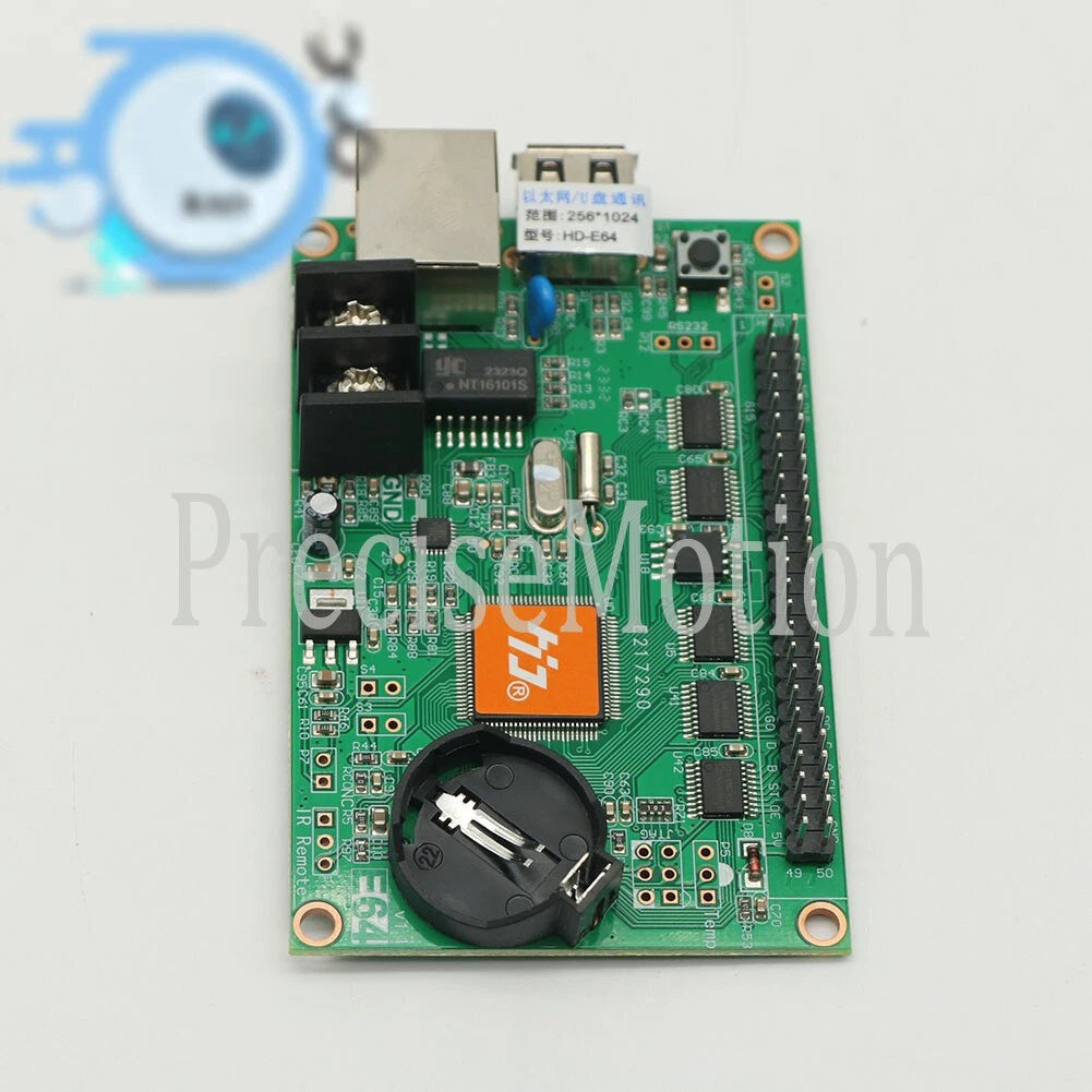 1PCS HD-E64 network port + U disk control card LED strip screen card~