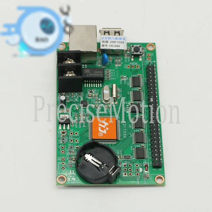 1PCS HD-E64 network port + U disk control card LED strip screen card~