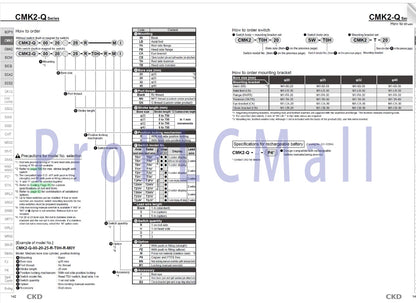 1PC~CKD CMK2-Q-00-20-250-H Small Bore Size Cylinder ~