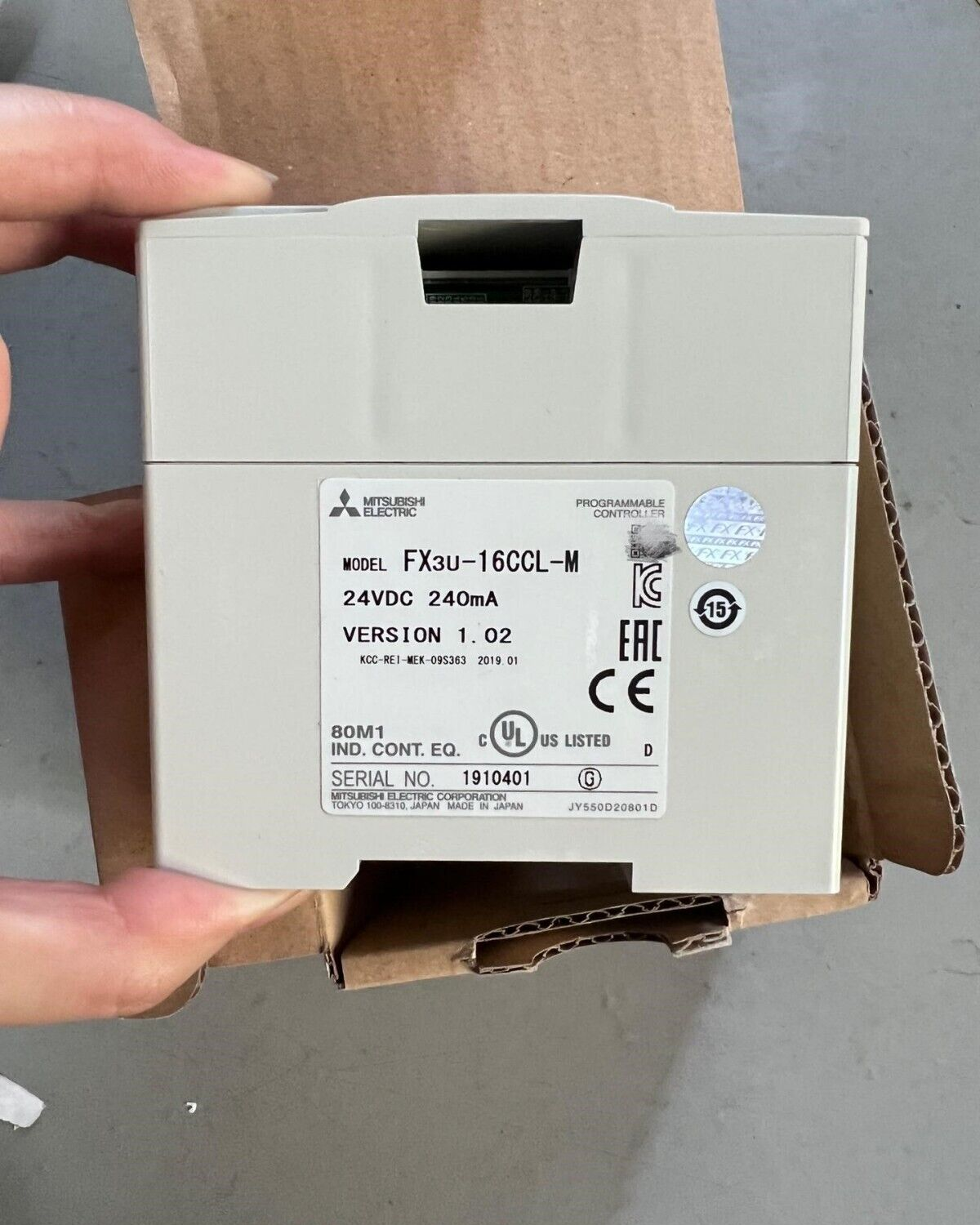 Mitsubishi FX3U-16CCL-M PLC Unit - MITSUBISHI