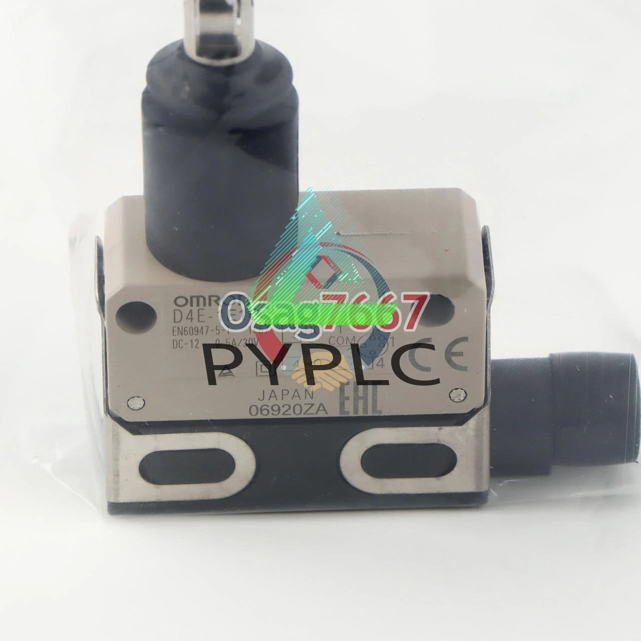 One Omron D4E-1E10N travel limit switch