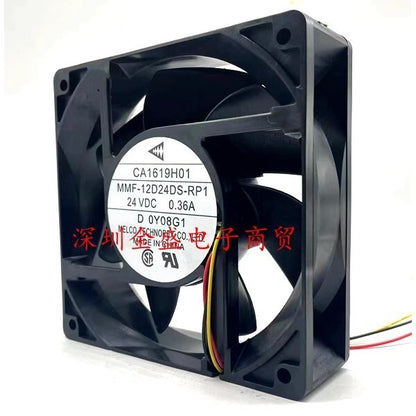 Mitsubishi MMF-12D24DS-RP1 24VDC 0.36A 12CM 3-Wire Inverter Cooling Fan
