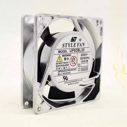 STYLE FAN UP92BL20 200V 10/9W 9225 Metal Frame Cooling Fan