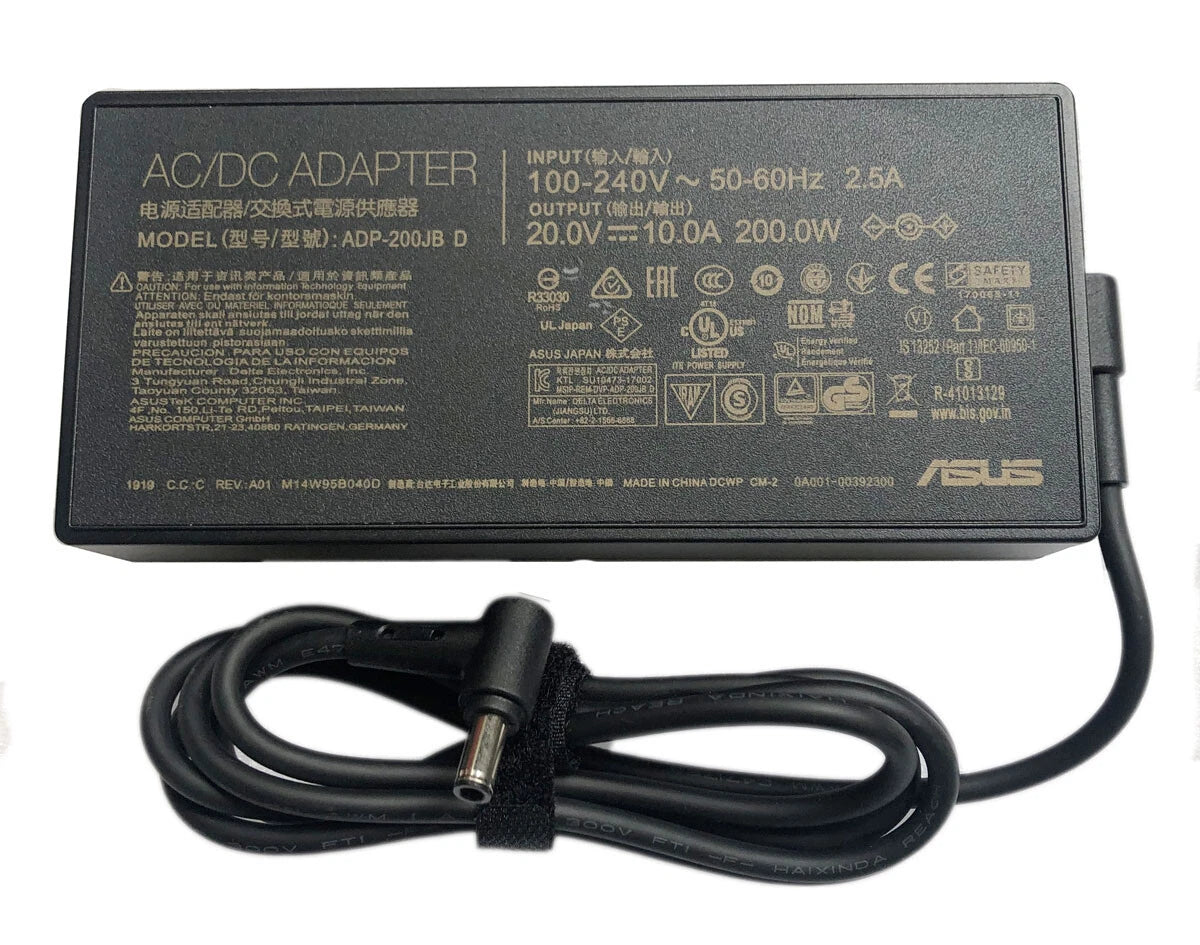 10A 200W AC Adapter Charger For ASUS ROG Zephyrus GA401IU-BS76 GA401IH-BR7N2BL