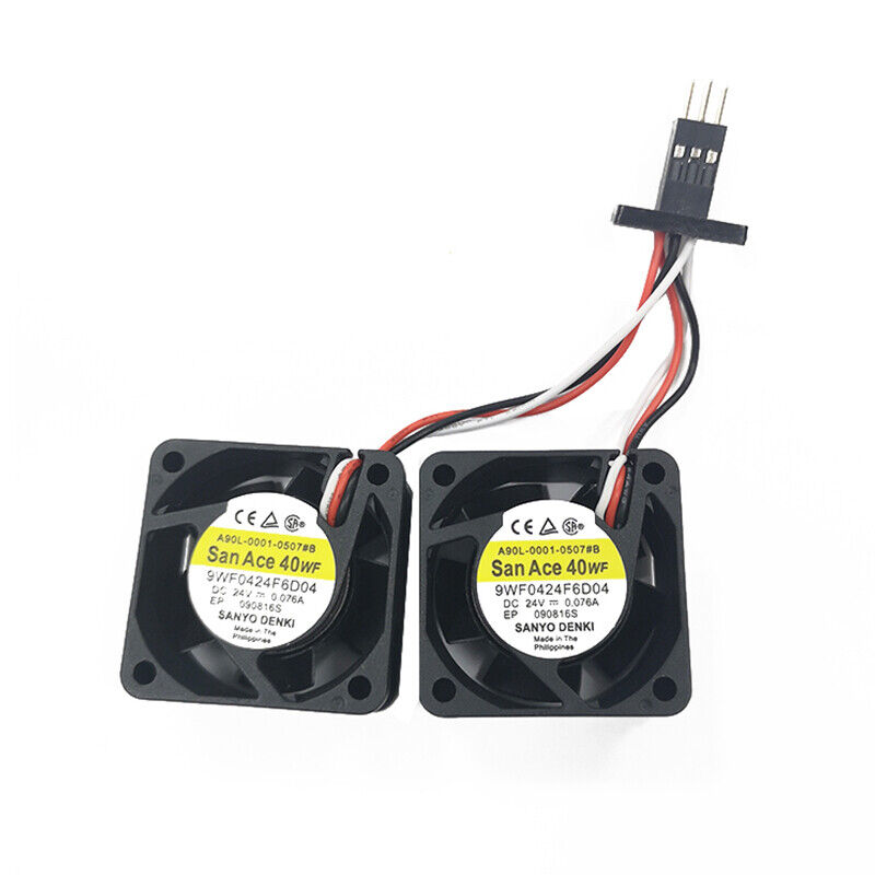 new for SANYO 9WF0424F6D04 24V 0.076A A90L-0001-0507#B dual pin FANUC cooling fan - SANYO
