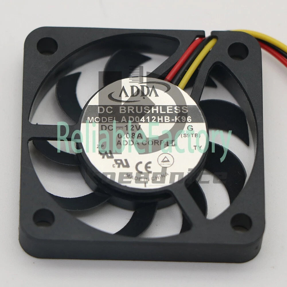 10Pcs AD0412HB-K96 Computer fan 12V 0.08A 40*40*7mm 3wire #US