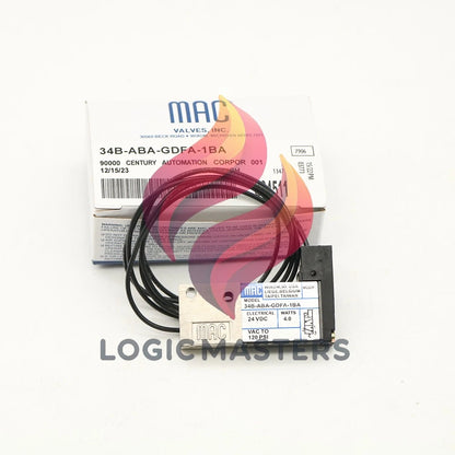 MAC 34B-ABA-GDFA-1BA Solenoid Valve 24VDC 1pcs