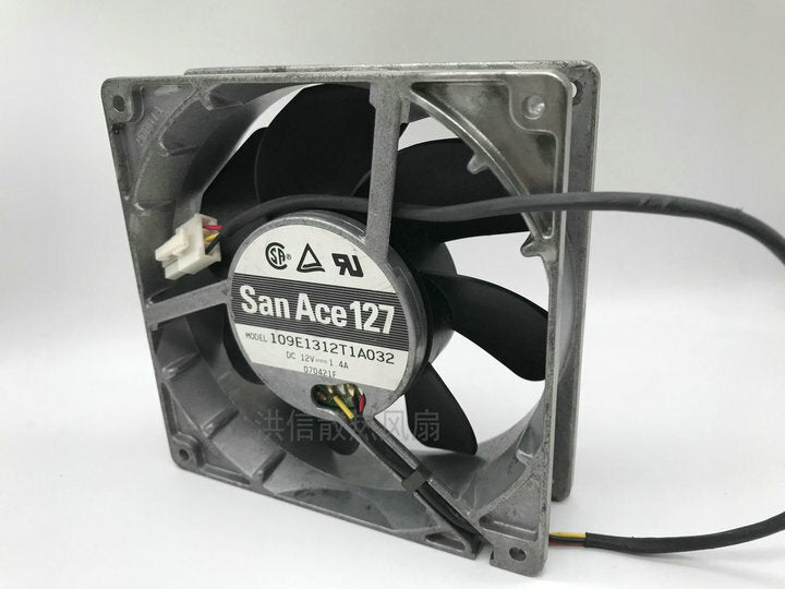 Sanyo 109E1312T1A032 12V 1.4A 12738 13CM metal aluminum frame cooling fan