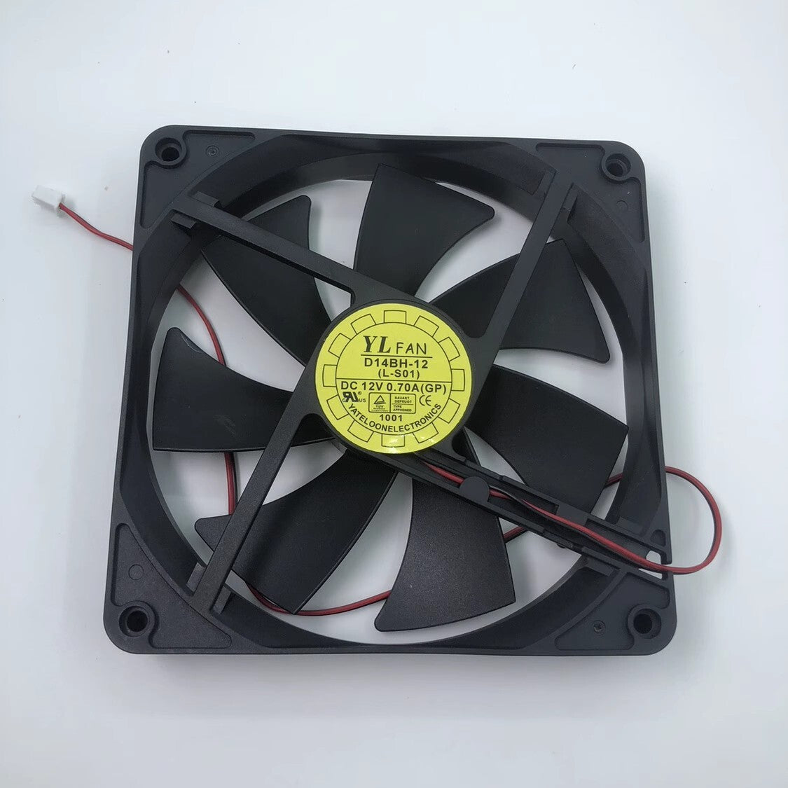 Y.L.FAN D14BH-12 14025 DC12V 0.7A 14CM 2-Wire Cooling Fan