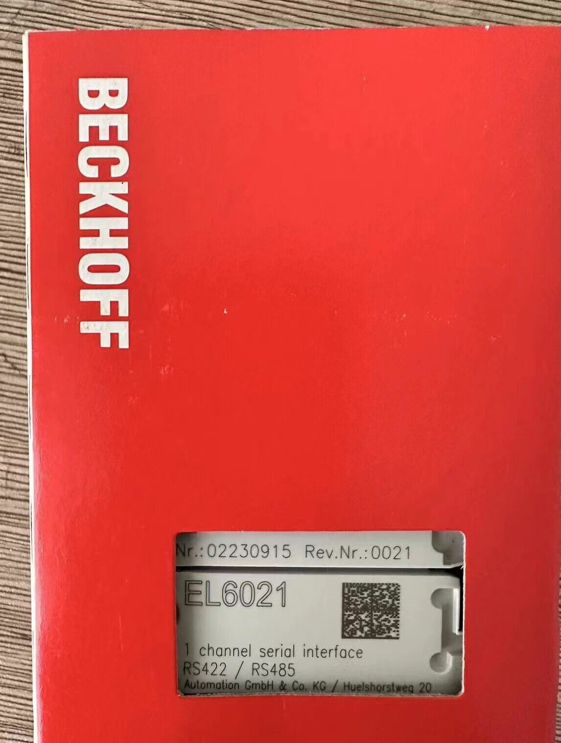 Beckhoff EL6021 PLC Factory Sealed Box - BECKHOFF