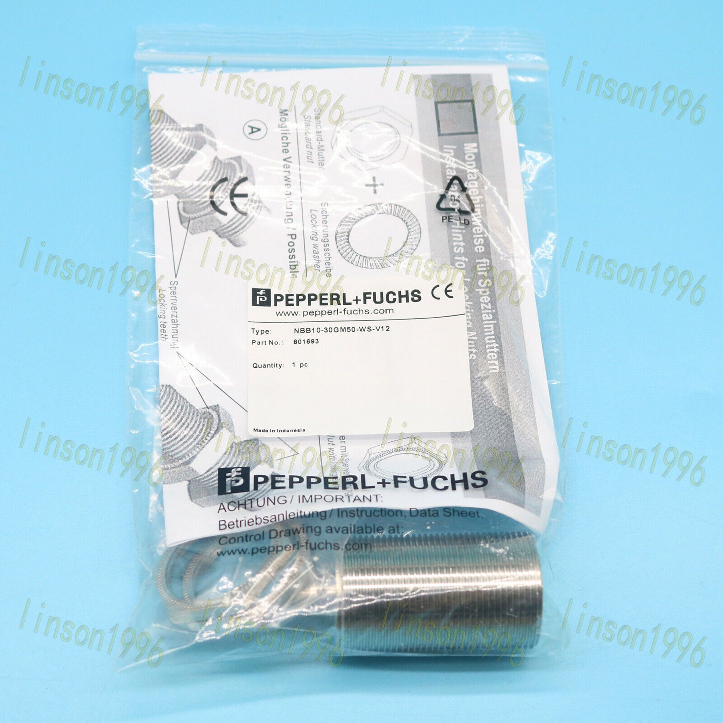 Pepperl+Fuchs NBB10-30GM50-WS-V12 801693 Inductive Sensor - PEPPERL+FUCHS