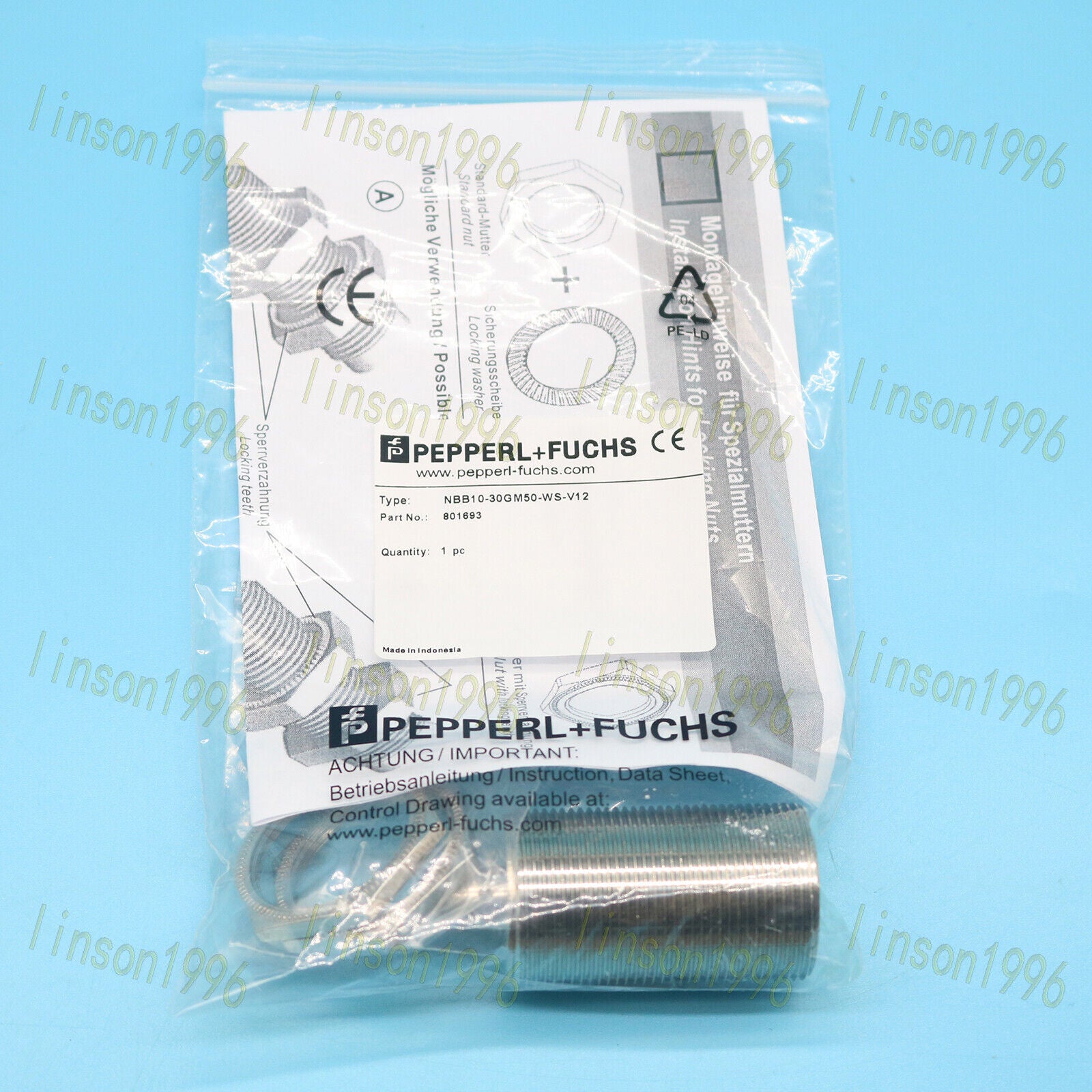 Pepperl+Fuchs NBB10-30GM50-WS-V12 801693 Inductive Sensor - PEPPERL+FUCHS