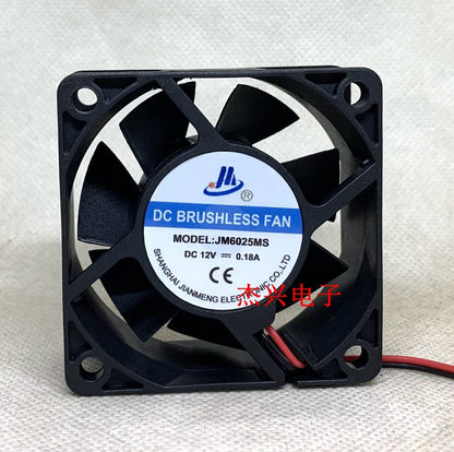 Used JM6025MS DC 24V 12V 0.18A 0.15A 6CM Quiet Fan - JM6025MS