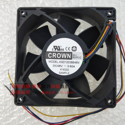CROWN AGD12038B48M 48V 0.60A 12038 12CM cooling fan