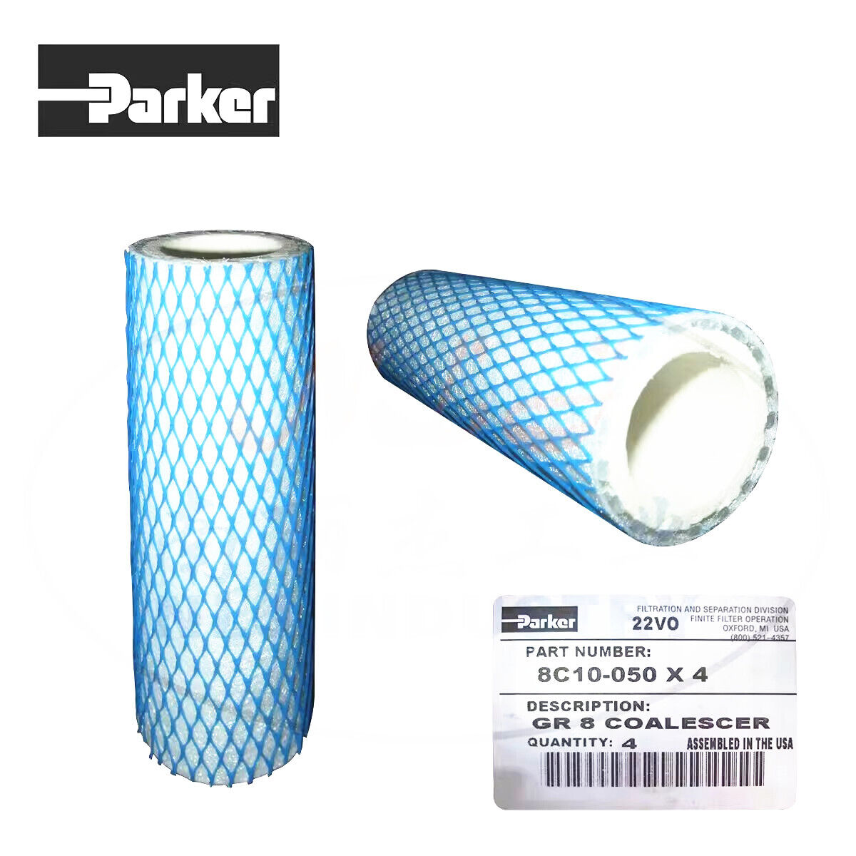 new 4pcs Parker 8C10-050 X 4 Filter Element