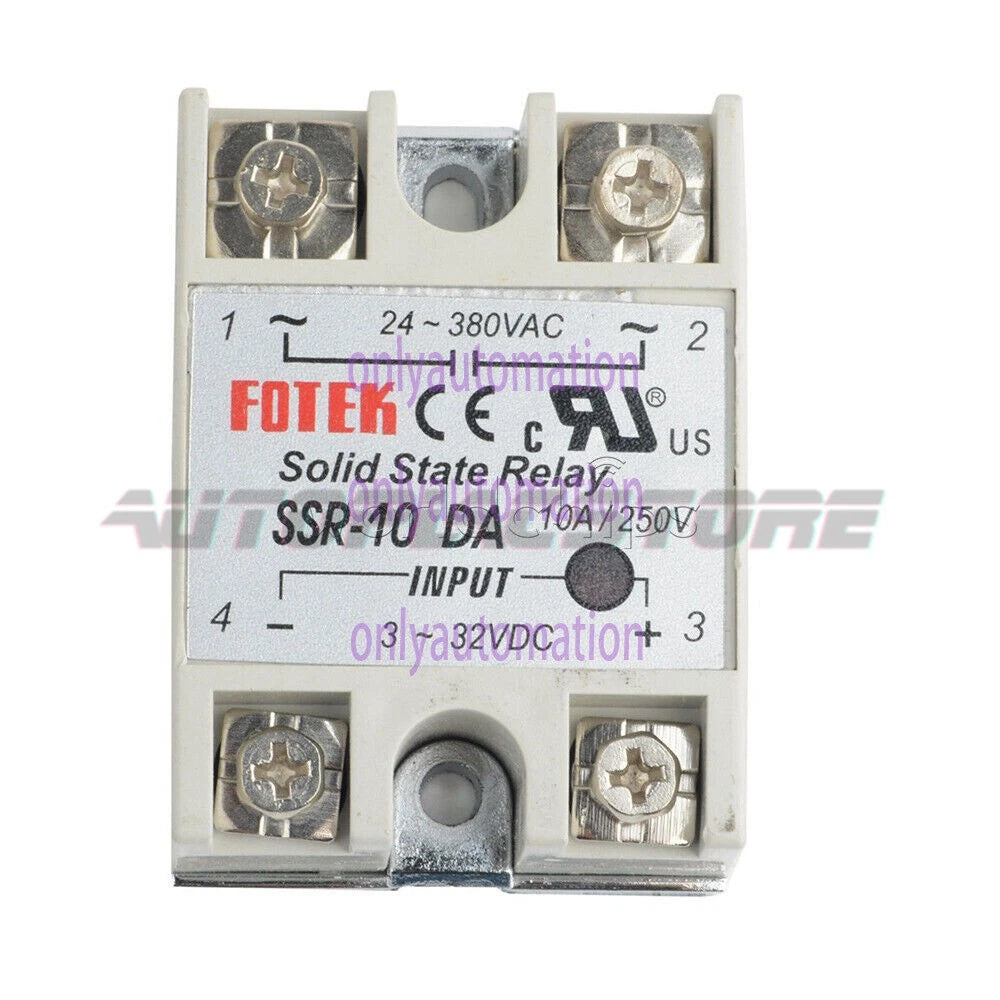 25A/40A/60A SSR-25DA/40DA/60DA Fotek Solid State Relay Module Alloy Heat Sink N!
