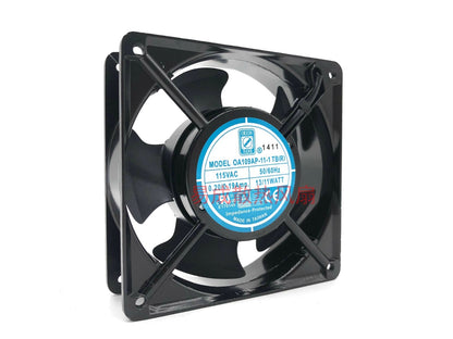 Qrion OA109AP-11-1 TB(R) 12038 115VAC 50/60Hz 0.20/0.19A 13/11W 12CM Cooling Fan
